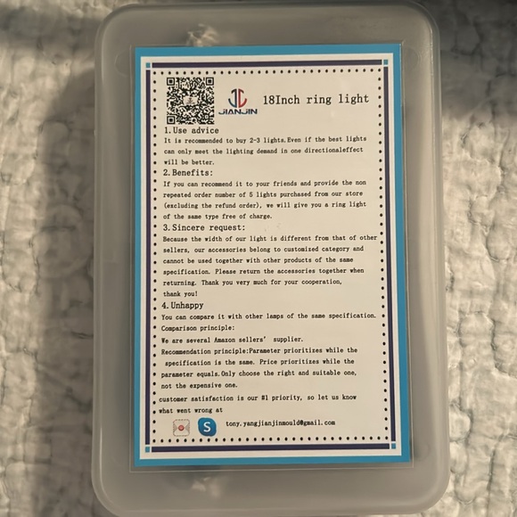 Brand New Round tripod camera light digital 18” - Picture 9 of 9